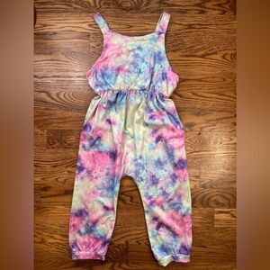 Tie Dye Toddler Harem Pant Romper